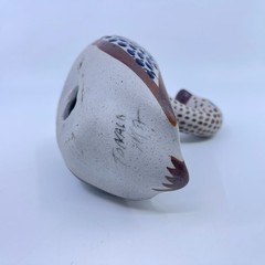 vintage handmade tonala duck mexican folkart hand painted floral design