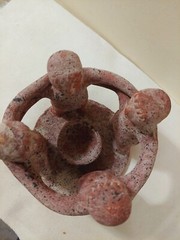Aztec Mayan Circle Of 4 Friends Clay Candle Holder 7″x 7″ single holder