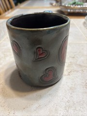 Heart MaraPottery Mug in lead free stoneware 16oz