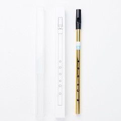 D Key Irish Tin Whistle, Brass Penny Whistle, Bright Tone