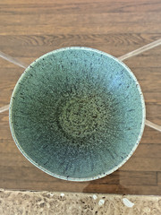 Felix Tissot Mexico Desert Gem Stone Green Speckled 6.5” Bowl 2” High