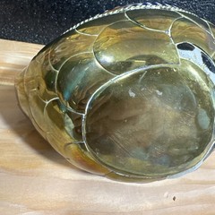 Vintage Pottery Brass Duck Sculpture Unsigned Folk Art Southwestern Homestead