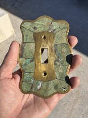 Rare Los Castillo of Taxco Light Switch Plate Mid Century Mexican Modern Signed