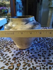 Wonderful Classic Folk Art Pottery Vase Signed By Artist