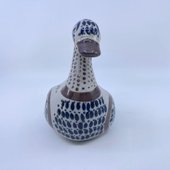 vintage handmade tonala duck mexican folkart hand painted floral design