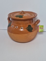 Mi Patria Large Clay Pot With Lid Functional Mexican Pots