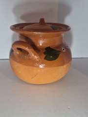 Mi Patria Large Clay Pot With Lid Functional Mexican Pots