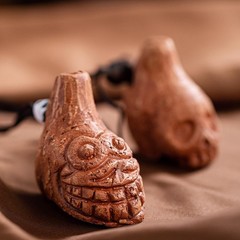 Aztec Death Whistle – Real Screaming, Up To 125+ Decibels Loud, Authentic Hum…