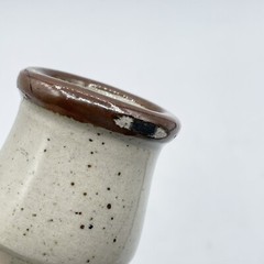 Mexico Tonala Pottery Floral Signed Candle Stick Single Holder