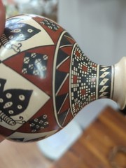 Mata Ortiz Polychrome Pottery Vase Jug Gloria Hernandez Butterfly Design