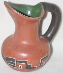 Mexico Theopoldo de Mexico Handled Mid Century Modern Southwest Style Pitcher