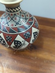 Mata Ortiz Polychrome Pottery Vase Jug Gloria Hernandez Butterfly Design