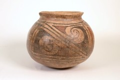 Prehistoric Casas Grandes Pottery Jar. Hand made and Painted Poly Chrome