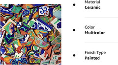 Handmade Mexican Talavera Tile Mix – 10 lbs of Unique Designs