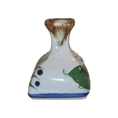 Mexican Pottery Bud Vase Small Signed Mex Reyna Hand Painted Floral Art Mexico