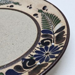 Vintage Netzi Pottery Sandstone Tonala Plate Floral – Signed