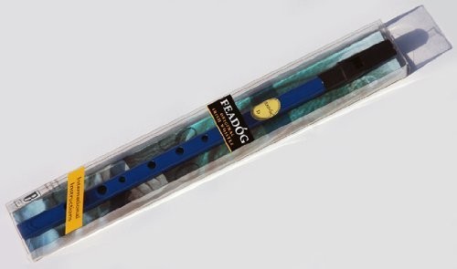 Blue Irish Feadog Key D Penny Whistle