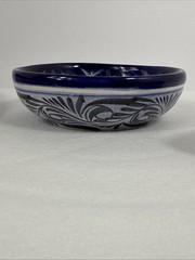 Mexican Talavera Pottery 7pc Hand Painted Chip Salsa Condiment Serving Dish Set