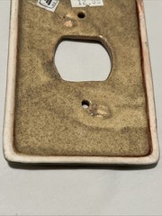 Talevera Single Outlet Plate Cover Sunflower Yellow Flower Mexico Pottery