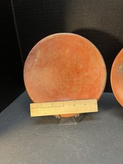 2 Mayan Red Pottery Plates ￼