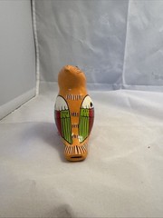Tonala Bird Hand Painted Colorful Mexican Pottery Water Whistle Ocarina Works