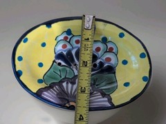 Talavera Floral Soap Dish, Mexico Pottery 2 Pc Removable Drain Top