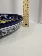 Mexican Talavera Pottery 7pc Hand Painted Chip Salsa Condiment Serving Dish Set