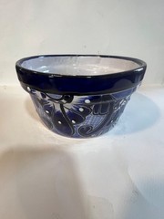 3 pack – talavera mexican pottery Blue Planter. Flower Pot. Set Of 3 NEW.
