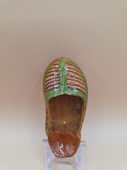 Vintage Mexican Pottery Huarache Miniature Shoe – Single