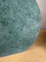 Sharon Penn Southwest Pottery Vase Green 22K Gold Accent Signed Rare