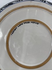 Mexican Talavera Pottery 7pc Hand Painted Chip Salsa Condiment Serving Dish Set
