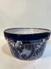 3 pack – talavera mexican pottery Blue Planter. Flower Pot. Set Of 3 NEW.