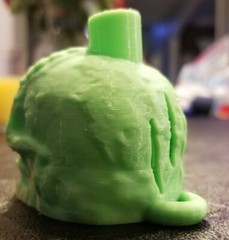 Green Aztec Death Whistle-the disturbing sound can not be forgotten 3D Printed