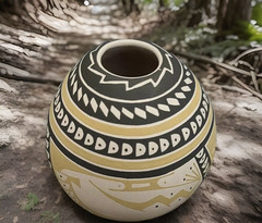 Mata Ortiz Pottery Seed Pot Ana Veloz Paquime Olla Vase Mexico Art Contemporary