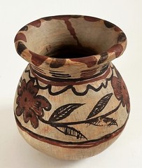 4 VTG MEXICAN FOLK ART POTTERY AMATENANGO DEL VALLE CHIAPAS CERAMIC CLAY POT JAR