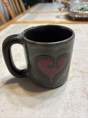 Heart MaraPottery Mug in lead free stoneware 16oz