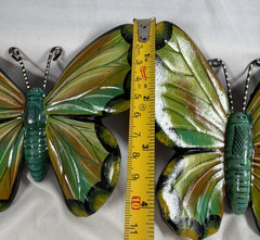 Talavera Butterflies Handmade & Painted Ceramic Mexican Pottery Wall Decor