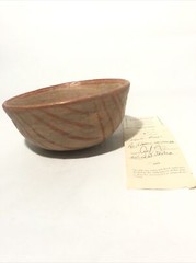Pre-Classic 100-300 AD Nynte Pottery Bowl w. Red Painted Design.6”Rx3”T -Museum