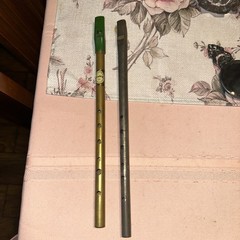 Feadog Tin Whistle Nickle Key of “D”12” 2in Lot & Home Made One Work Perfect