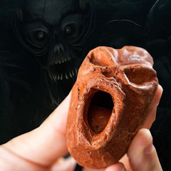 Aztec Death Whistle, up To125+ Decibels Loud Real Screaming Aztec Death Whistle