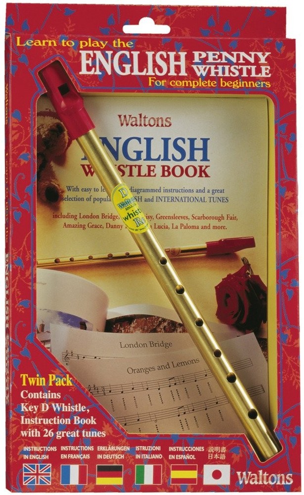 English Penny Whistle Value Pack Key Of D Diagrammed Instructions Beginners