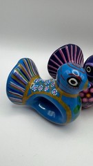Hand-Painted Ceramic Bird Figurines Set Of 4 – Colorful Decorative Mexican Folk