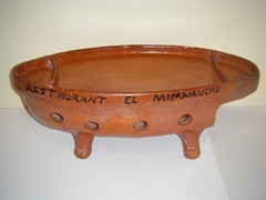 Vintage Terra Cotta Glazed Red Clay Mexican Tabletop Food Warmer