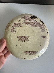 TZINTUZUNTZAN POTTERY ROUND 10 inch FISH PLATE FROM MICHOACAN, MEXICO