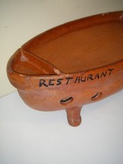 Vintage Terra Cotta Glazed Red Clay Mexican Tabletop Food Warmer