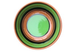 Cactus Canyon Ceramics Spanish Terracotta Deep Serving Dish Green