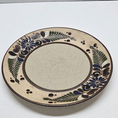 Vintage Netzi Pottery Sandstone Tonala Plate Floral – Signed