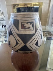 Manuel Olivas Mata Ortiz Casas Grande Polychrome Pottery Round Bottom Signed 7″