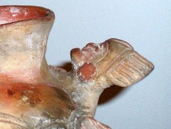 MUSEUM QUALITY PRE COLUMBIAN MAYAN CEREMONIAL REDWARE POTTERY BOWL ARTIFACT FACE