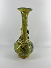 Vtg Ceramic Pottery Mexican Single Bud 3D Lemon Lime Vase